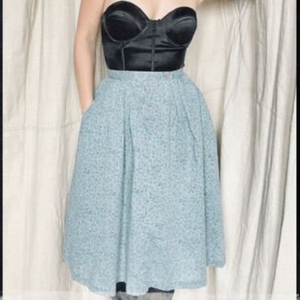 Claude Baby Blue Vintage Prairie Skirt